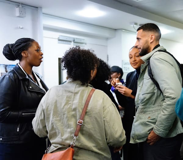 Students in discussion 