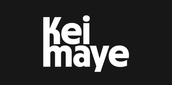 sans serif bold logotype reading Kei maye