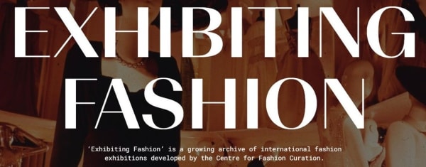 screen shot of exhibiting fashion website