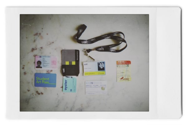 ephemera - oyster card and trinkets