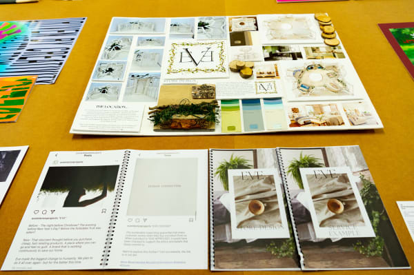 image of a student project on a table