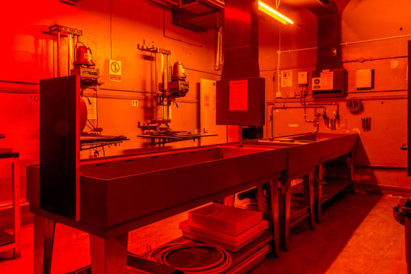Darkroom facilities at Camberwell.