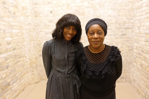 Brenda Emmanus and UAL Professor Sonia Boyce 
