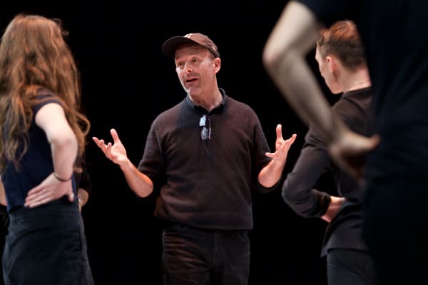 Acting students rehearsing