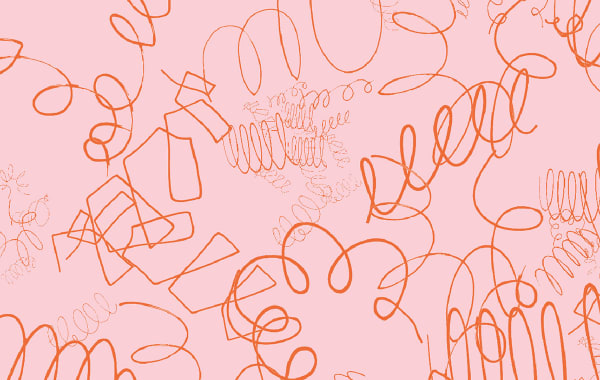 pink background with dark pink springs