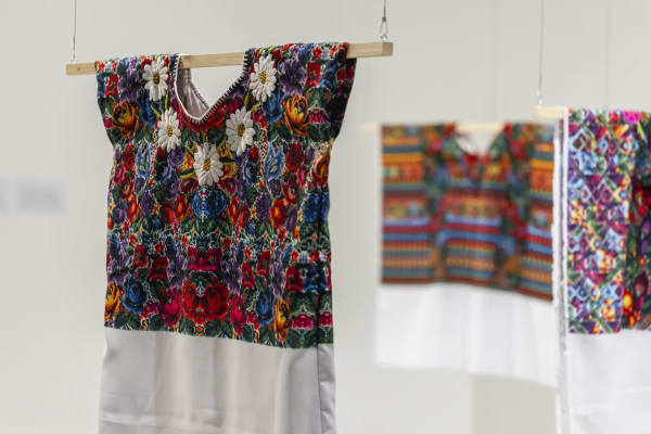 Woven Guatamalean traditional garments in bright colours