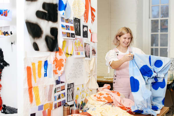 Ella Caton, Textiles Design, Chelsea. Photo Alys Tomlinson
