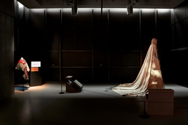 Dress installation as part of the Designed for Life exhibition