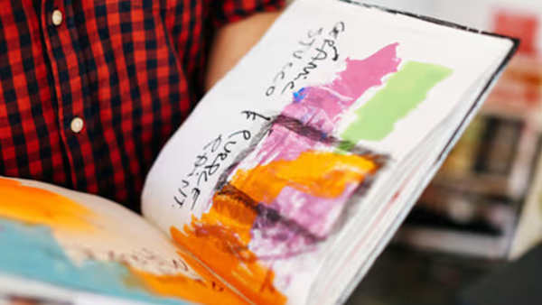 A creative, colourful image showing artwork