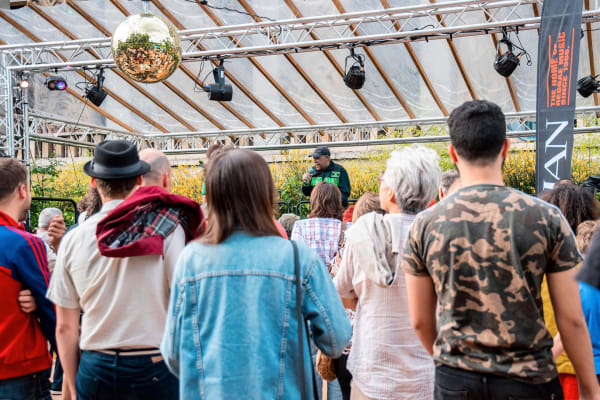 BB Seaton, prolific reggae music writer and one of the earliest artists to sign to Studio One in 1960s Jamaica. Fête de la Musique concert at the Palais de la Porte Dorée Paris, curated and produced by Karina H Maynard