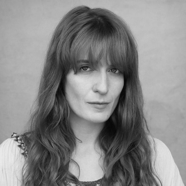 Black and white portrait of UAL Honoree Florence Welch