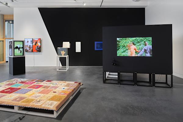 View of an exhibition at the London College of Fashion