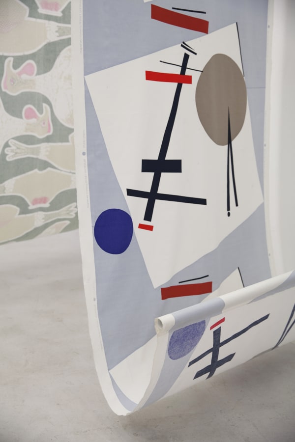 Hanging print close-up