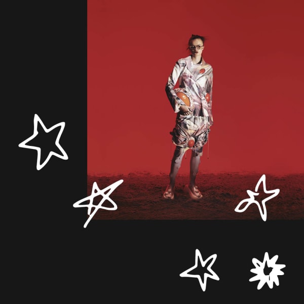 stars on a holographic background