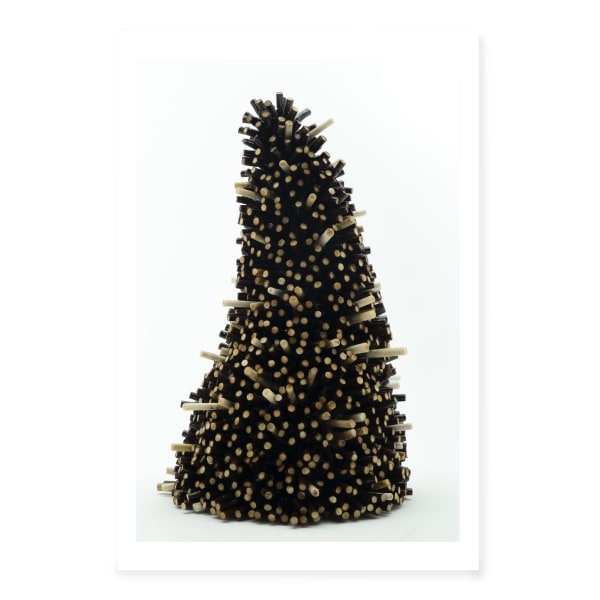 ambstract sculpture of xmas tree