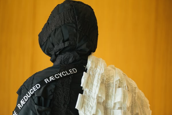 Model wearing anorak