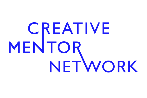 A blue text logo on a white background, the text reads 'Creative Mentor Network'