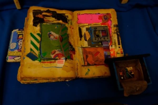 picture of collages in an old book