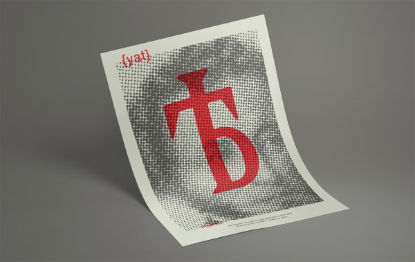Typography by BA Graphic Design Communication student Polina Hohonova.