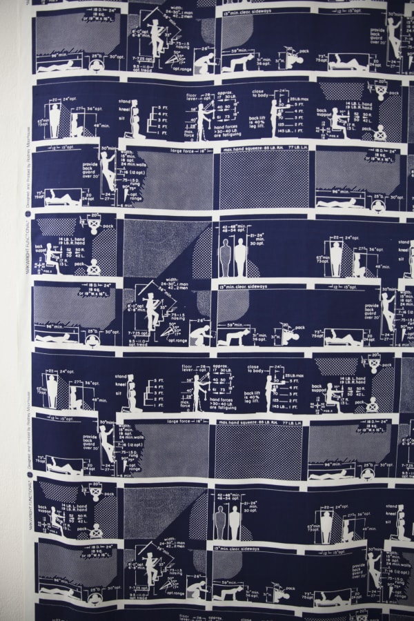 Hanging print close-up