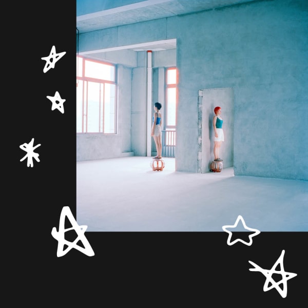 stars on a holographic background