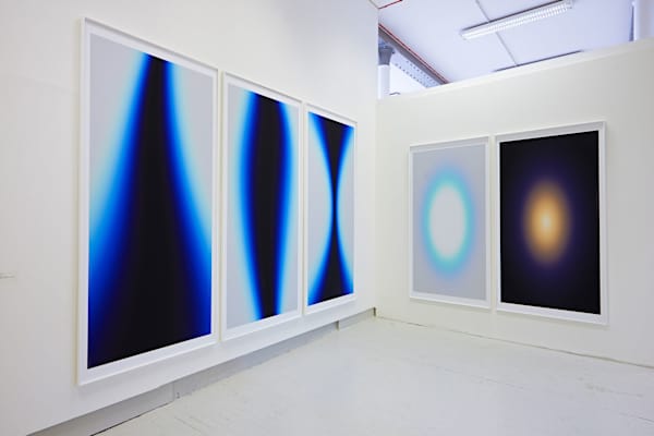 Large scale abstract digital prints by Adrien Vouillot.