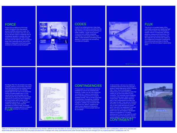 blue texts and illustrations