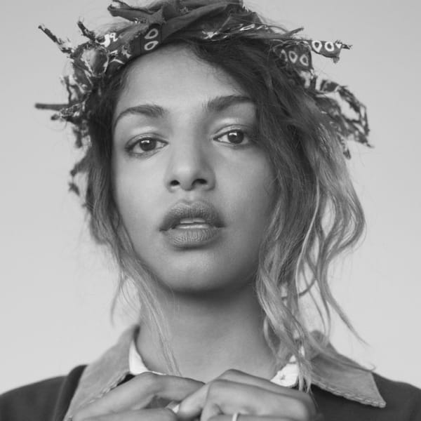 Black and white portrait of UAL Honoree M.I.A.