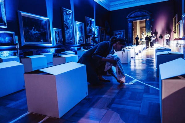 A performance by Hyphen Labs at Tate Britain. 