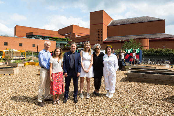 A group of people standing together
