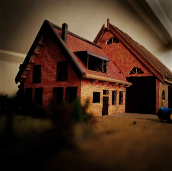 Photograph of a model house