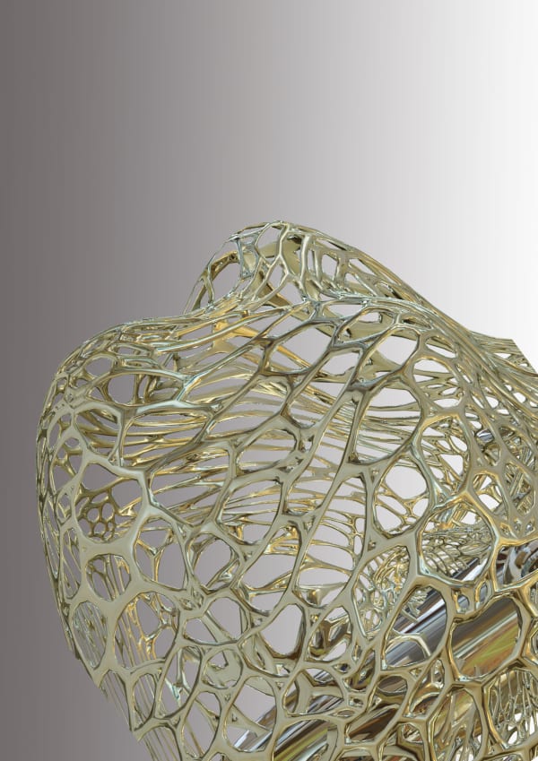 Digital 3D model of organic mesh
