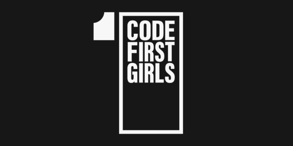 logo that reads CODE FIRST GIRLS inside the number 1