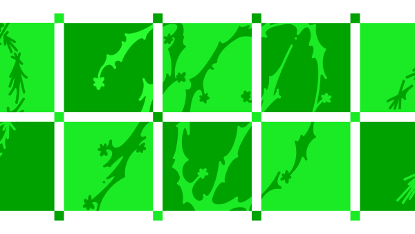 blocks of green that placed together create the number 10
