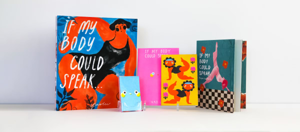 A selection of brightly coloured, illustrated publications. 