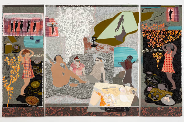 Paper cutting artwork.