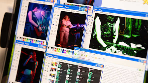Shot of a computer with multiple creative pages open