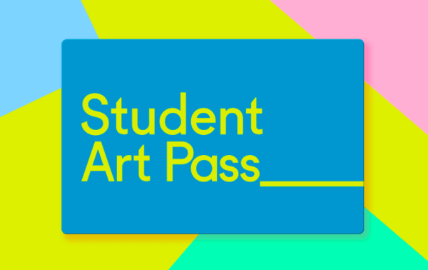 Pastel coloured image of a student art pass 