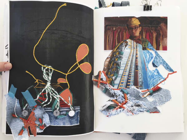 Pages in a sketch book