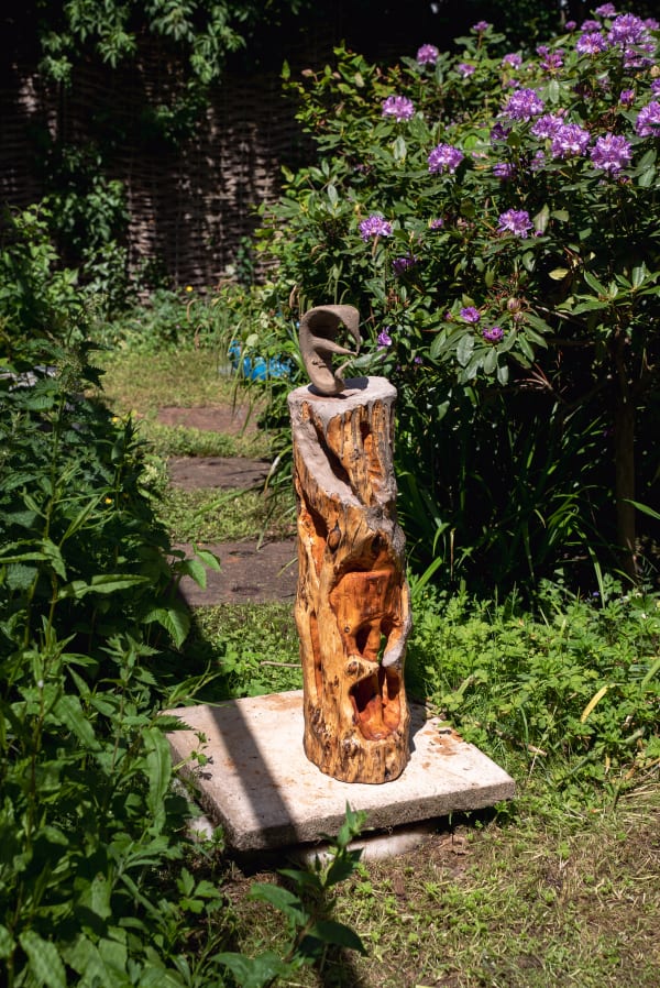sculpture in a garden