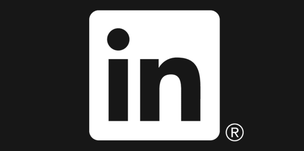 Logo that reads 'in' inside a rounded corner rectangle