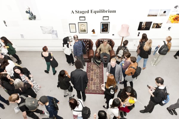 Aerial view of the private view night