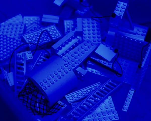 Abstract image in a rich blue tone