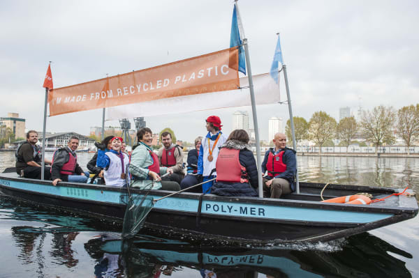 tug boat made from recycled plastic 