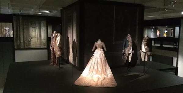 dresses in a gallery