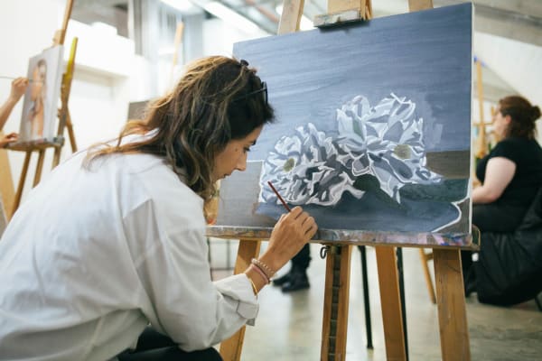 Oil painting card image 