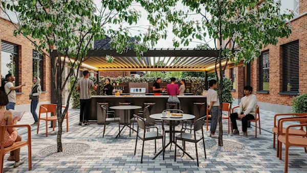 Signal House courtyard