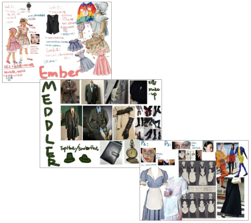 I matched music to the story, designed headpieces & costumes, and collaborated with the props maker and art director.