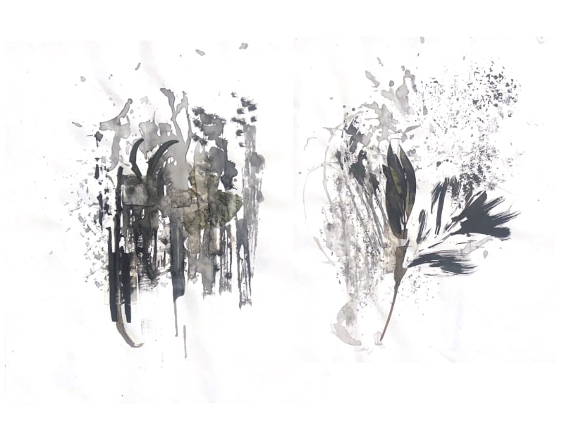 An intuitive mark-making process that translates the rhythms of nature into visual form