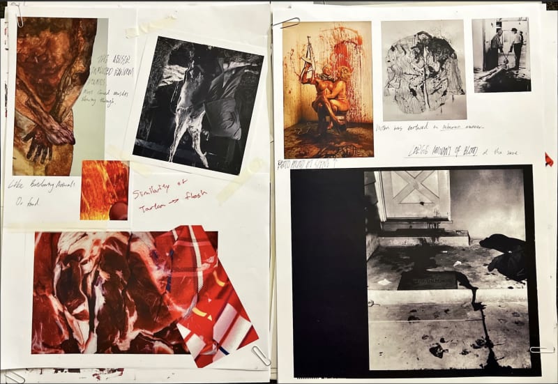 images of development process from sketchbook